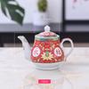 Bule de Casamento Vermelho Teacup terno Casamento Para Sempre Tacup Happy Cup Adorando Copo Casamento Chinês Jogo de Chá