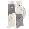 Calcetines blancos para mujer para primavera y verano, de longitud media hasta la pantorrilla, modernos y versátiles, estilo japonés, lindo perrito de dibujos animados, estilo universitario, calcetines de algodón para mujer