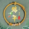 Pulsera Roja Tradicional para Mujer con Borlas para el Festival del Bote del Dragón, Pulsera de Cuerda de Cinco Colores, Pulsera Hecha a Mano de Estilo Étnico al por Mayor