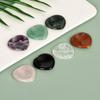 Piedra de masaje para pulgar en forma de corazón de jade natural transfronterizo, piedra de preocupación energética, cristal de 40 x 40 mm, descompresión Dongling