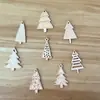E-commerce novo Natal feito à mão DIY pintado Árvore de Natal madeira casa quebra-cabeça pintado pingente decorativo