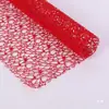 Malha para embrulho de flores malha jacquard malha de ganso malha de papel para embalagem Dia dos Namorados decoração de malha para buquê de mosquitinho