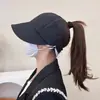 Zhao Lusi mismo sombrero de pescador mujer 2024 primavera y verano protección solar protección UV sombrero para el sol sombrero de sol negro liso