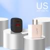 Cargador transfronterizo de 38W cabezal de carga para teléfono móvil cargador USB PD Europa y Estados Unidos 5V2A adaptador multipuerto