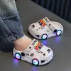 Pantuflas de Verano para Niños Niños Coche Luminosas Antiderrapantes Suela Suave Pequeñas, Medianas y Grandes Baño Infantil Niñas Chanclas de Playa