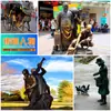Escultura Moderna Personalizada em Bronze Fundido, Estátua Quadrada em Bronze Imitação Cobre de Latão e Bronze, Design de Ornamento Agrícola e Estilo Popular