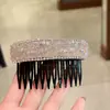 Peine de Pelo de Lujo con Pedrería y Artesanía Intrincada, Exquisito Accesorio para el Cabello de Gama Alta para Mujeres, Adecuado para Fijar Peinados Recogidos en la Parte Posterior de la Cabeza