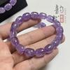 Yunran Venta al por Mayor Pulsera de Cuentas de Barril de Amatista Lavanda Natural Color Claro Pulsera de Cuentas de Barril de Amatista Regalo Joyería
