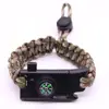 Pulsera de Cuerda de Paraguas Cuchillo Fuego al Aire Libre Cuerda de Mano Camping Supervivencia Aventura al Aire Libre Pulsera de Emergencia