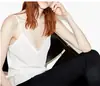Nuevo Camisole Sexy de Estilo Europeo y Americano con Cuello en V Versátil Top Básico para Mujer Estilo Callejero Espalda Descubierta Top sin Mangas de Chica Picante