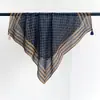 Pañuelo pequeño cuadrado de algodón y lino color marrón estilo Maillard para mujer, estilo nuevo, elegante y versátil, pañuelo decorativo para la cabeza, diadema, pañuelo de cuello, accesorio para la cintura