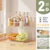 Estante de Almacenamiento para Cocina de Piso, Carrito Pequeño Multicapa Móvil para Cestas de Verduras, Cestas de Frutas, Artefacto de Almacenamiento de Juguetes No