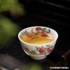 Xícara de Chá Nove Pétalas Jingdezhen Kung Fu Chá Copo Único Jianzhan Mestre Porcelana Branca Copo Portátil Sancai Gaiwan Presente Dropshipping