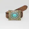 Comercio Exterior Europa y Estados Unidos Nuevo Estilo Retro de Corte Piedras Preciosas Incrustadas Cinturón Ancho Decorativo para Ropa de Mujer Cinturón Antiguo para Mujer