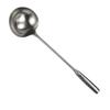 Colher de Fritura Espessa com Cabo Longo para Cozinha, Restaurante e Refeitório, Colher Robusta de Mão, Colher de Cozinha de Aço Inoxidável, Colher com Cabo de Aço