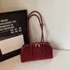 Bolsa casual grande de camurça nova para mulheres, bolsa de ombro sob o braço minimalista retrô 2026, versátil para o dia a dia