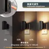 Luz de Noche Enchufable Gy155 Negra Cilíndrica Estilo Boina Arriba y Abajo Luminosa Pasillo Mesita de Noche Sensor de Control Luz de Noche