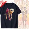 Tung Tung Tung Sahur Bate de Béisbol Camiseta Tralero Tralala Algodón