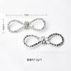 Broche con borla de corazón y 8 lazos de diamantes de imitación blancos de estilo coreano, ideal para ropa, zapatos, bolsos, accesorios y hebilla de diamante.