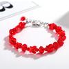 Nova Pulseira Borboleta Flash Design Nicho Estilo Coreano Ins Pulseira Feminina Distintiva Fresca Joias de Cristal de Imitação de Vidro