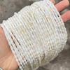 Jingde jóias 4 * 8mm natural branco shell contas de bambu contas fritillary tubo contas diy jóias acessórios contas soltas atacado