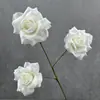 Rosa Artificial Decoración de Boda Decoración del Hogar Rosa de Diamante de 3 Cabezas Arreglo de Flores de Seda Decoración de Escenario para Sala de Transmisión en Vivo Flores Artificiales