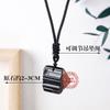Cross-border venda quente natural preta turmalina cristal pingente turmalina pedra bruta mineral rótulo líquido bolso colar pingente atacado