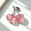 Nuevo colgante de cereza acrílica de aleación tridimensional Accesorios de joyería DIY para pendientes, pulseras, llaveros y colgantes al por mayor