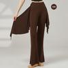 Pantalones de Danza con Ligero Acampanado para Mujer, Pantalones tipo Falda Falsos de Dos Piezas que Cubren la Cadera para Danza Moderna, Ropa de Práctica para Danza Clásica, Pantalones Moldeadores del Cuerpo