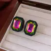 Pendientes Colgantes de Cristal Incrustados con Flor de Aguja Plateada, Diseño Único, Aretes de Personalidad de Nicho, Pendientes Ligeros de Lujo Versátiles de Moda para Mujer