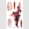 Calcomanías de Tatuaje de Halloween Calcomanías de Cicatriz de Herida Quirúrgica Aterradoras Calcomanías de Cicatriz Temporales Calcomanías de Tatuaje