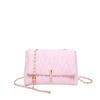 Bolsa de textura elegante feminina 2024 nova moda bordada plissada bolsa de ombro verão cor sólida cadeia bolsa de mensageiro