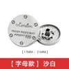 Chamarra con botones de presión metálicos, abrigo con botones de presión, letra, hebilla inglesa para mujer, hebilla de botón plateada, blanca, bronce