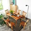 Silla de Comedor Nórdica de Madera Maciza y Ratán para Restaurante, Hogar, Apartamento Pequeño, Silla para Mesa de Comedor Retro Minimalista Moderna para Casa de Huéspedes, Hotel con Respaldo