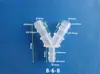 Conector de Pagoda de Diámetro Variable Tipo Y de PP, Conector de Tres Vías de Plástico, Conector de Tubería de Agua, Distribuidor de Agua, Conector de Conversión para Manguera