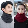 Bufanda Protección Cuello Manga para Cuello A prueba de Frío Mujeres Cálida Otoño e Invierno Cuello Chal para Hombres A prueba de Viento Ciclismo Engrosado Forrado de Felpa Moda
