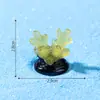 Paisagem em miniatura de comércio exterior transfronteiriço, pequeno coral que brilha no escuro, decoração de aquário oceânico, acessórios DIY, enfeites de garrafa ecológica