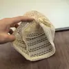 Estilo Coreano Hecho a Mano Ganchillo Flor Diadema Sombrero Hueco para Mujer Primavera Verano Moda Versátil Gorro Hace que la Cara se Vea Más Pequeña Sombrero Holgado para Mujer