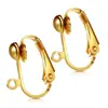 Placa de Incienso para Mosquitos Invisible Indolora Pinza para Oreja Cambiada a Arete sin Agujeros en las Orejas Oro Real de 18K Accesorios DIY Accesorios para Orejas Convertidor Universal