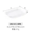 Plato Rectangular Espesado de Melamina para Rollos de Arroz Plato de Plástico Comercial Plato para Olla Caliente Plato para Barbacoa Plato para Platos Fríos Plato para Snacks