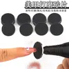 Lixas para Nail Art pretas finas Lixa de unha elétrica Ferramenta de remoção de pele morta Cuidados com os pés Raspador para os pés