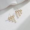 Aguja de Plata S925 Corea del Sur Avanzado 2022 Nuevo Diseño Nicho de Moda Estilo Frío Aretes Elegantes
