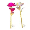 Flor Eterna Dorada Brillante Ramo de Rosas Artificiales Puesto Callejero del Parque del Mercado Nocturno Venta al por Mayor Día de San Valentín Chino Recuerdo Creativo