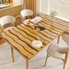 Mantel de PVC transparente con dibujos animados para mesa de comedor, resistente al agua, al aceite y no lavable, ligero y de lujo, protector para mesa de centro de alta gama.