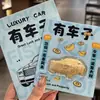 Shuibeizijin Oro 999 Tiene una Casa, un Coche y un Boleto. Hojuelas de Oro, Sobres Rojos, Regalos de Cumpleaños y Año Nuevo para Mejores Amigas y Amigos