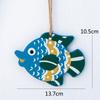 Colgante de pared con forma de estrella de mar estilo mediterráneo, ideal para decorar el hogar, el restaurante o el jardín de infancia.