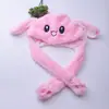 Sombrero de orejas de conejo que se mueven Red social sombrero de conejo lindo sombrero de conejo con airbag sombrero de Pikachu