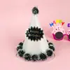 Tarjeta de decoración para pastel de cumpleaños, inserto Feliz cumpleaños pequeña hada conejito diosa decoración de pastel inserto
