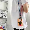 Estuche para Tarjetas Estudiante Winnie the Pooh con Cuerda Larga Estuche Protector para Colgar Tarjeta de Comida en el Cuello Estuche para Tarjeta de Acceso Tarjeta de Autobús Hebilla Tarjeta Anti-pérdida