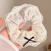 Goma para el pelo dulce floral estilo bosque para mujer, coleta suave y de alta gama estilo coreano, cuerda grande para el pelo, accesorio para el pelo de Ins, accesorio para la cabeza